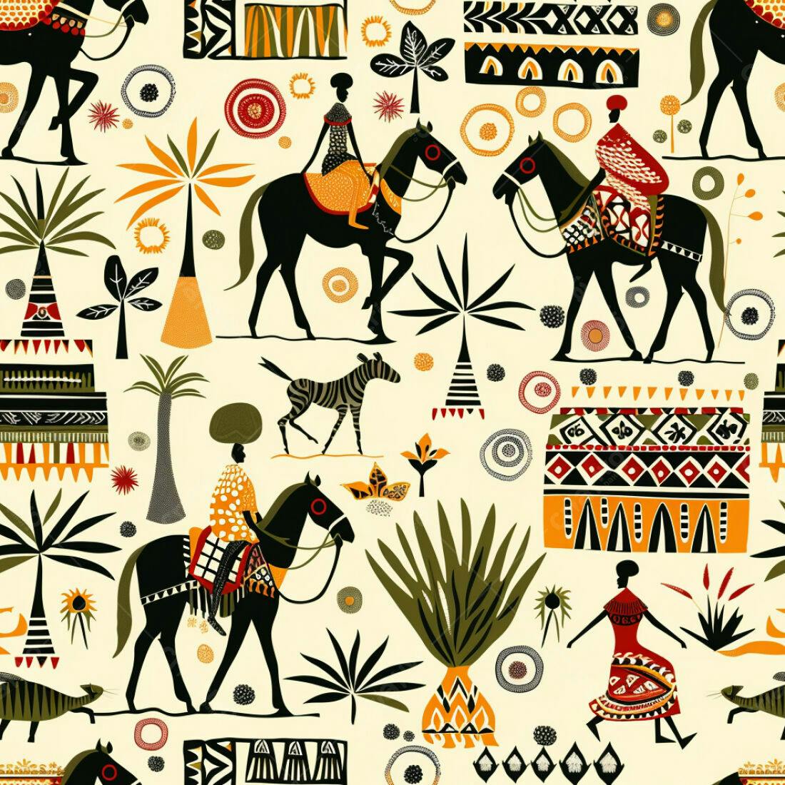Textura Africana para Papel de Parede