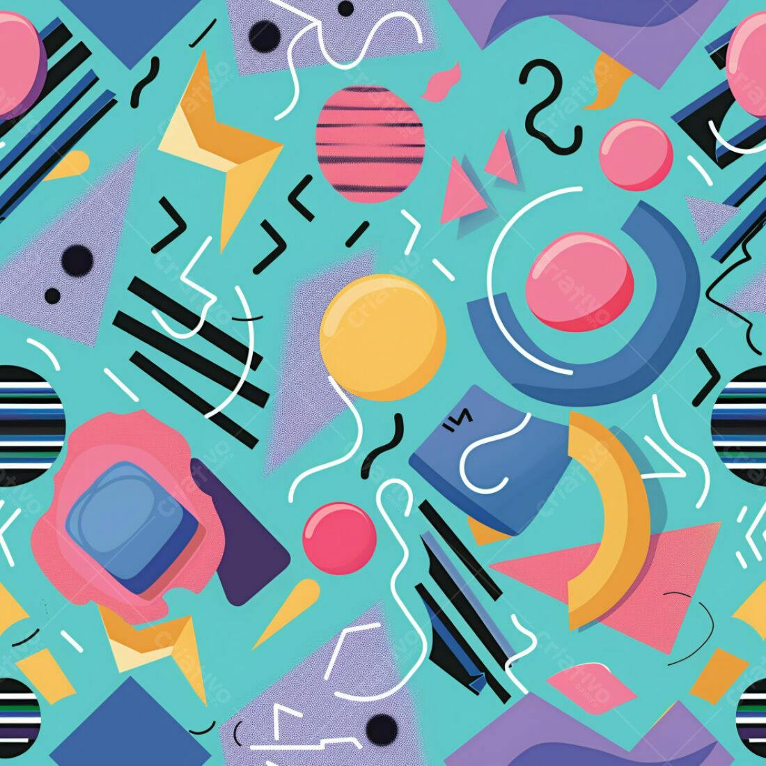 Textura Abstrata Memphis para Fundo