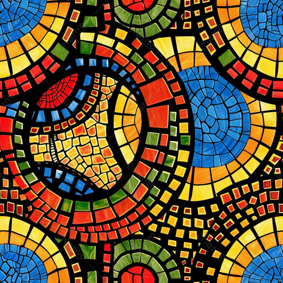 Textura Mosaico Colorido para Fundo