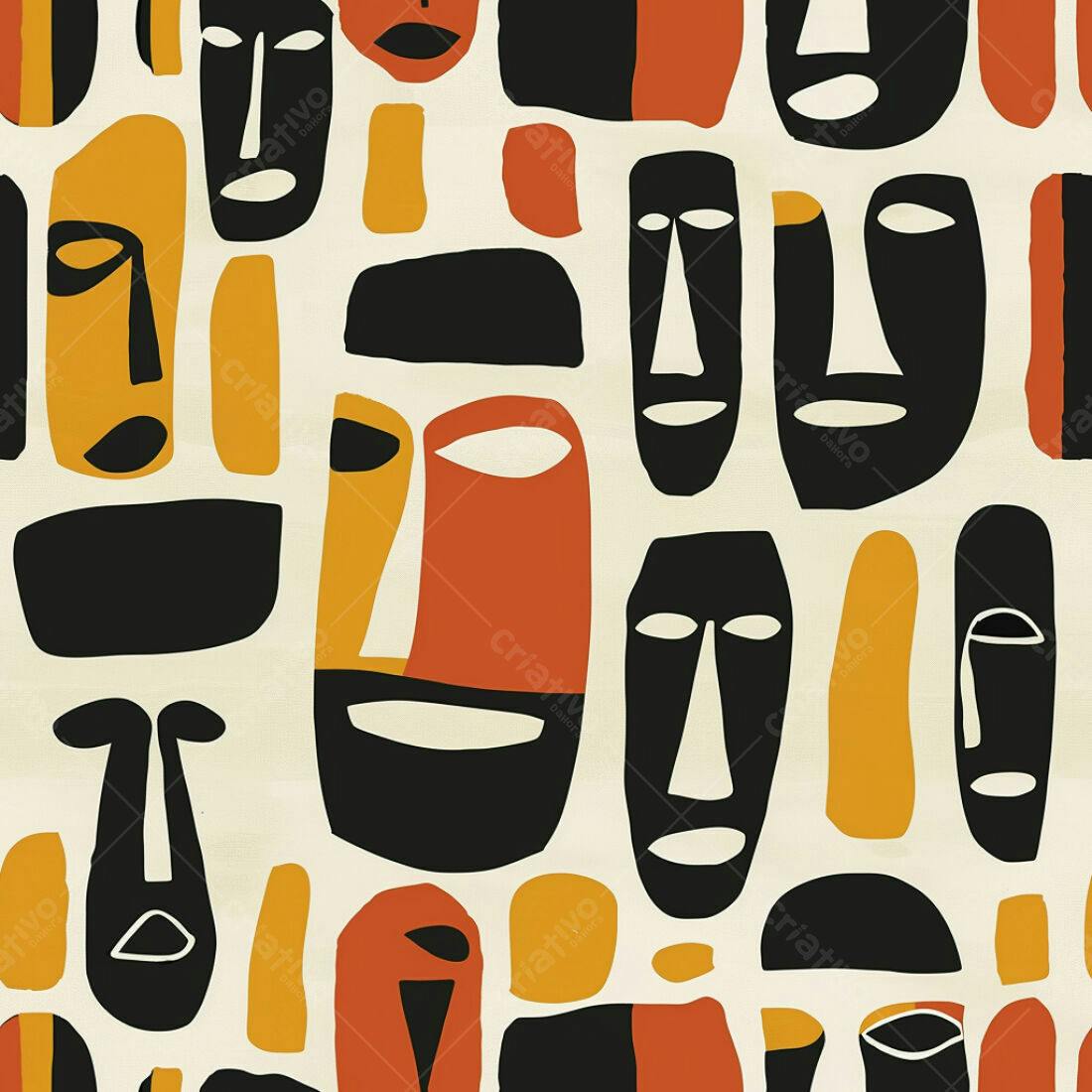 Textura Abstrata com Máscaras para Fundo