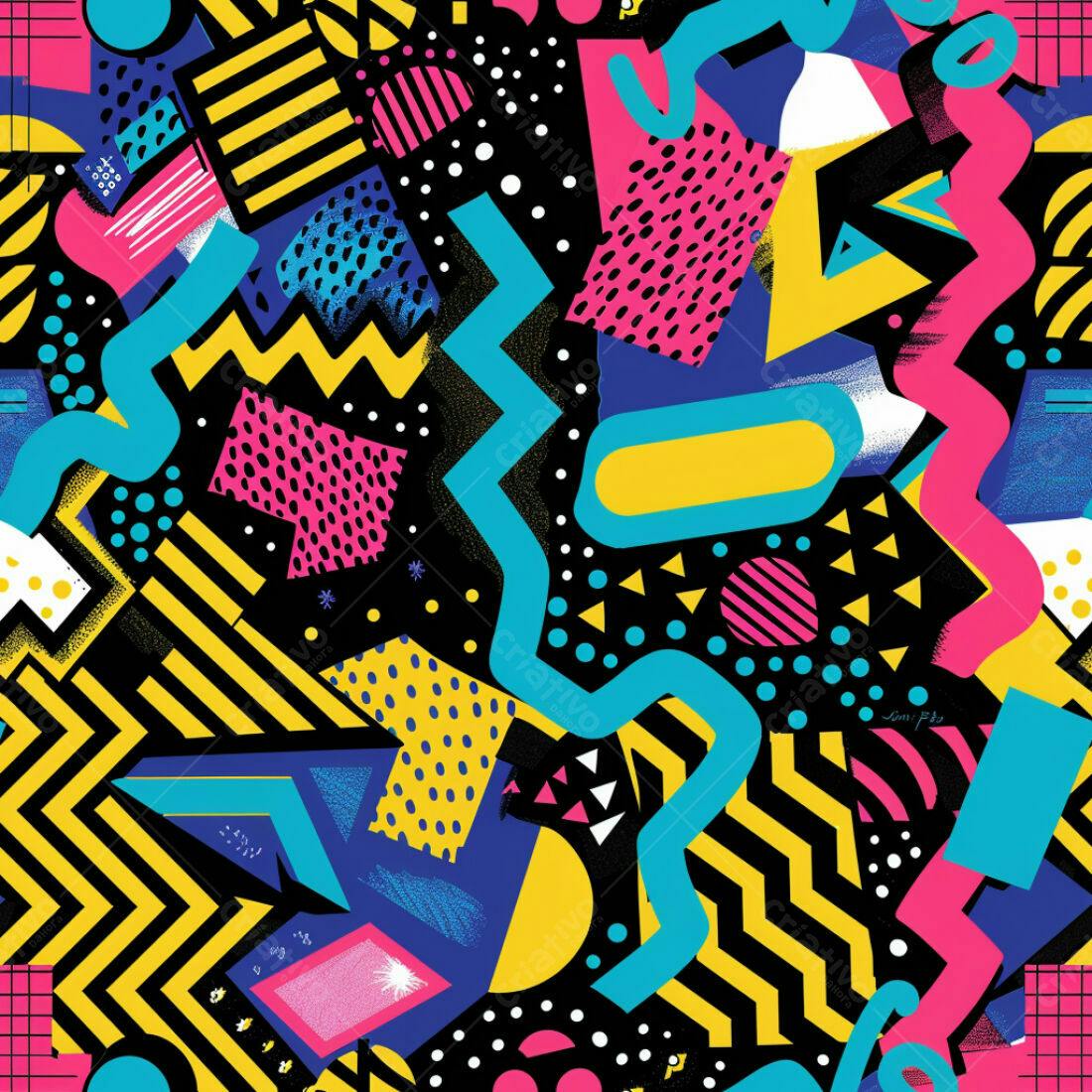 Textura Abstrata Memphis para Fundo