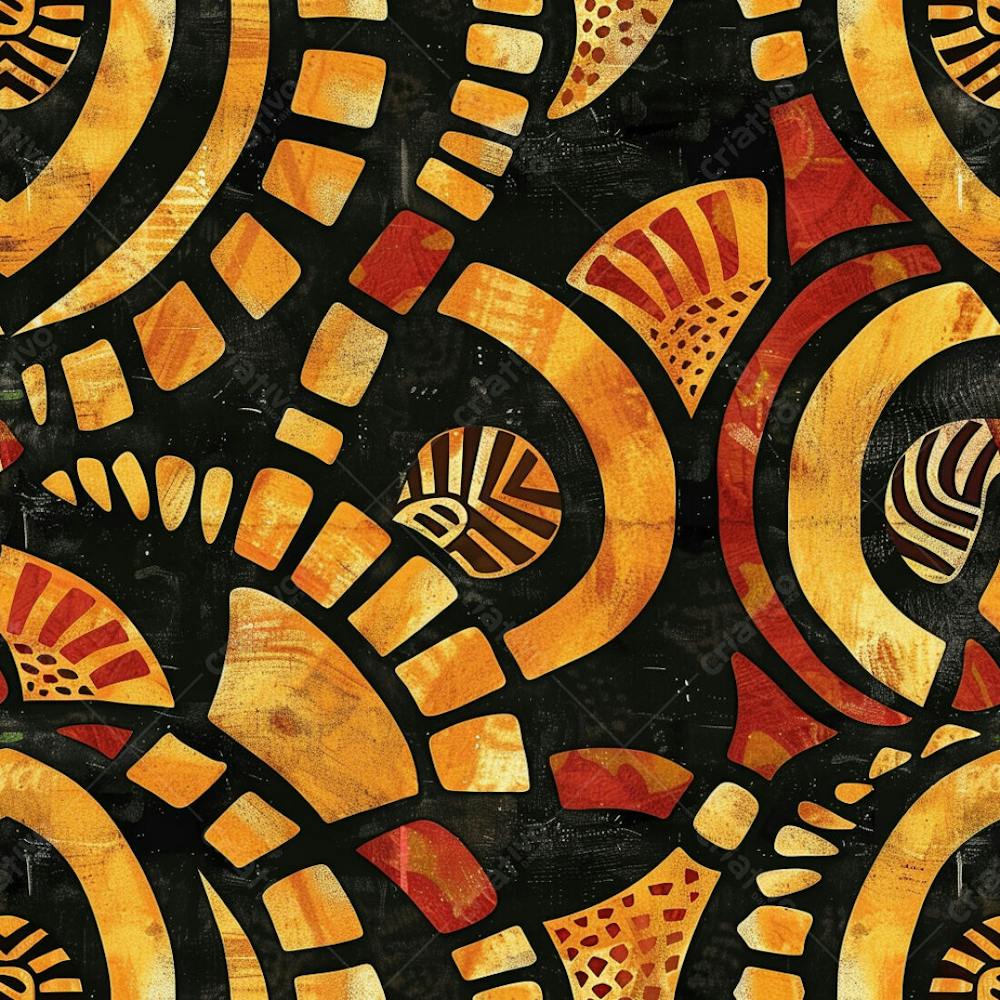 African Pattern Background And Texture Design