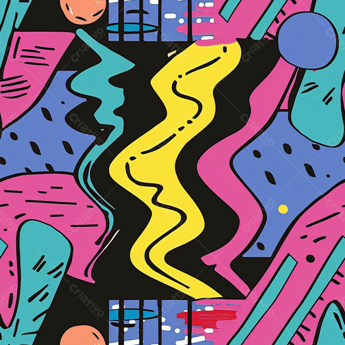 Textura Abstrata 90s para Fundo