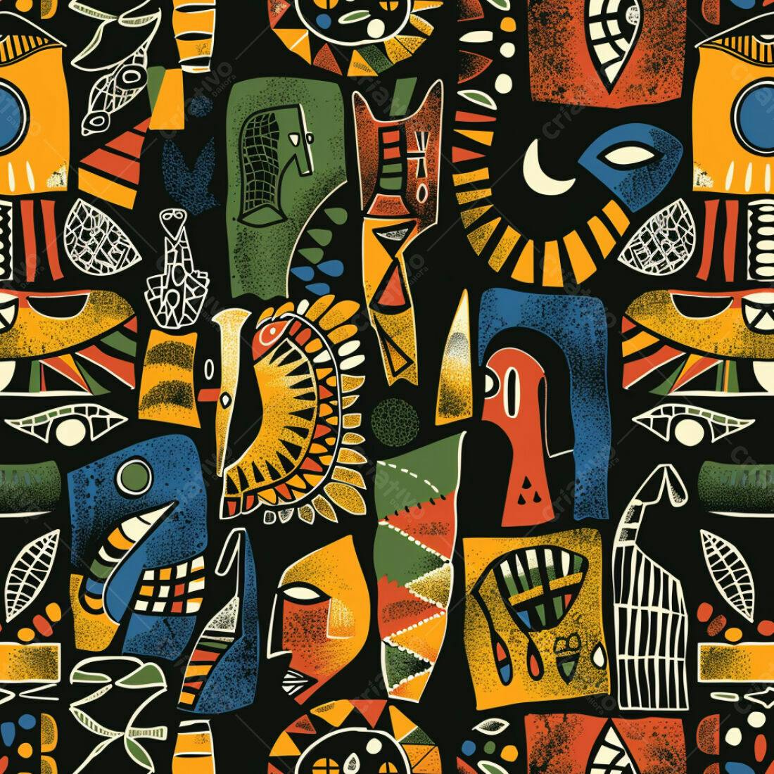 Textura Padrão Africano para Fundo