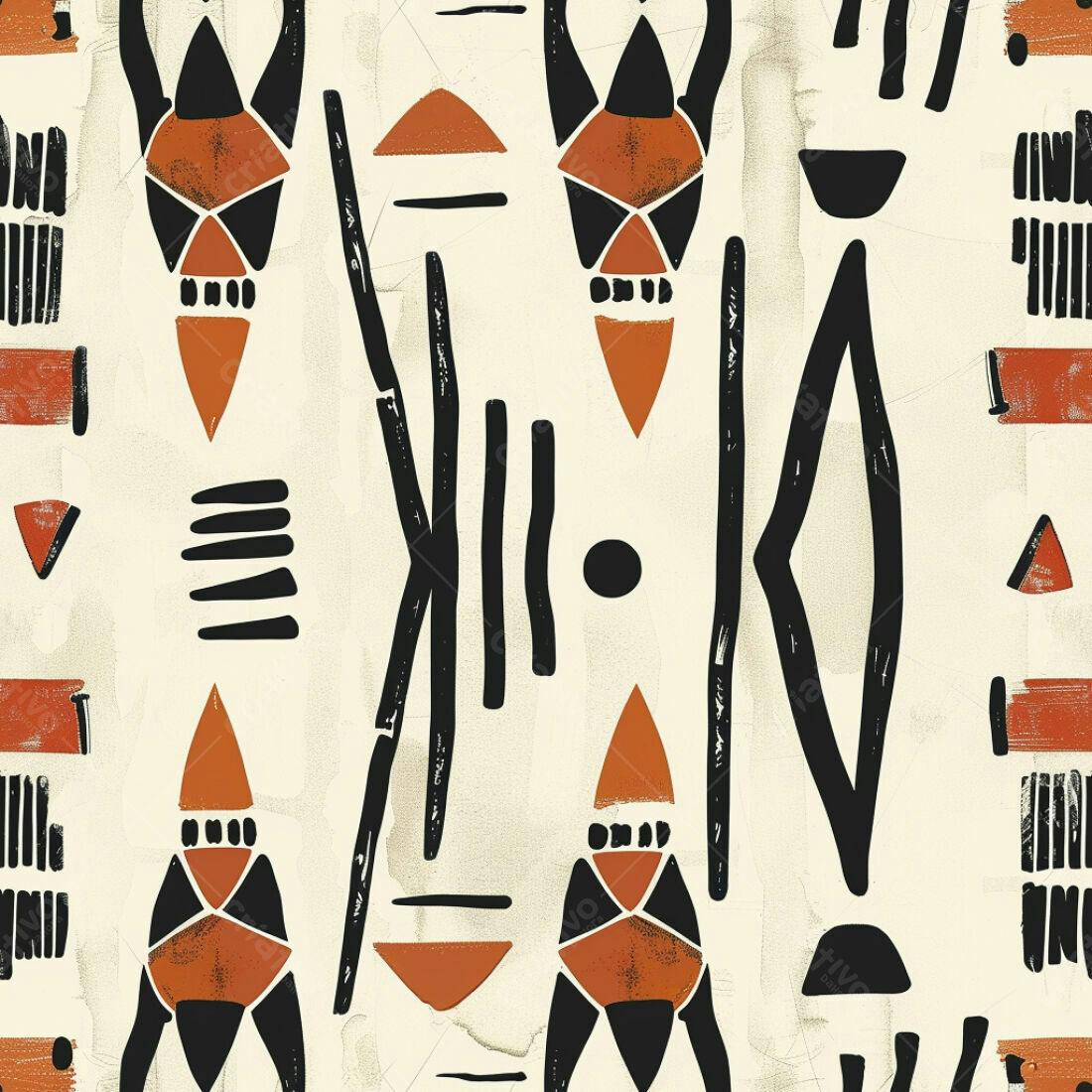Textura Abstrata Tribal para Fundo