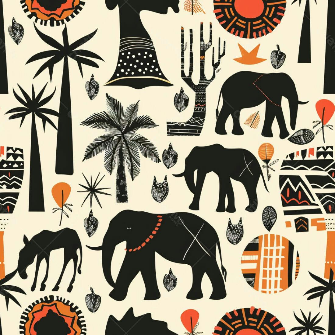 Textura Safari Africano para Papel de Parede