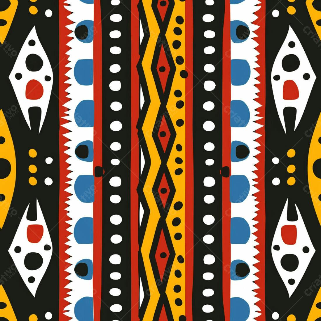 Textura tribal colorida para fundo