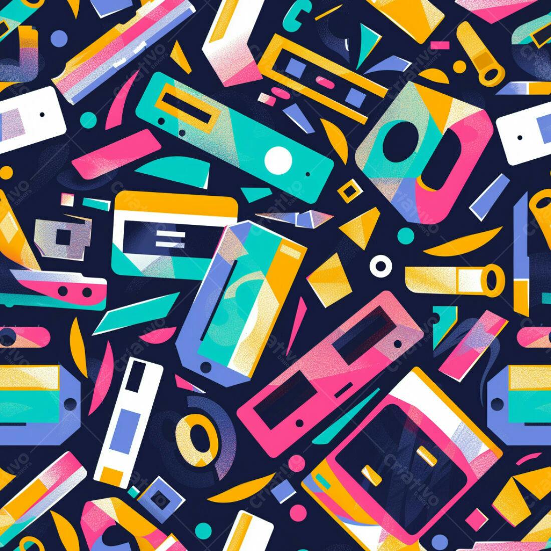 Textura Retro 80s para Fundo