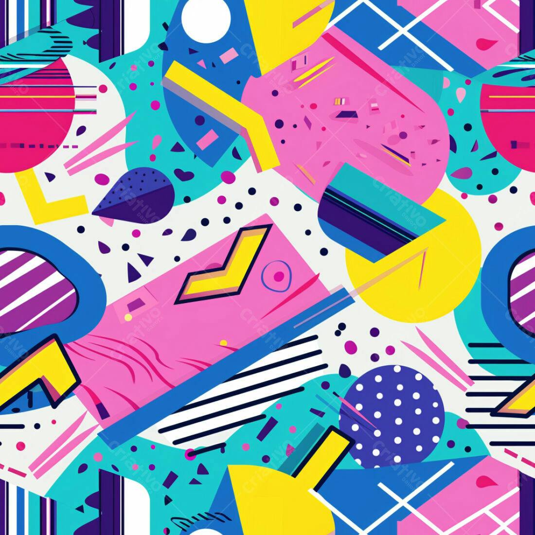 Textura Abstrata Memphis para Fundo