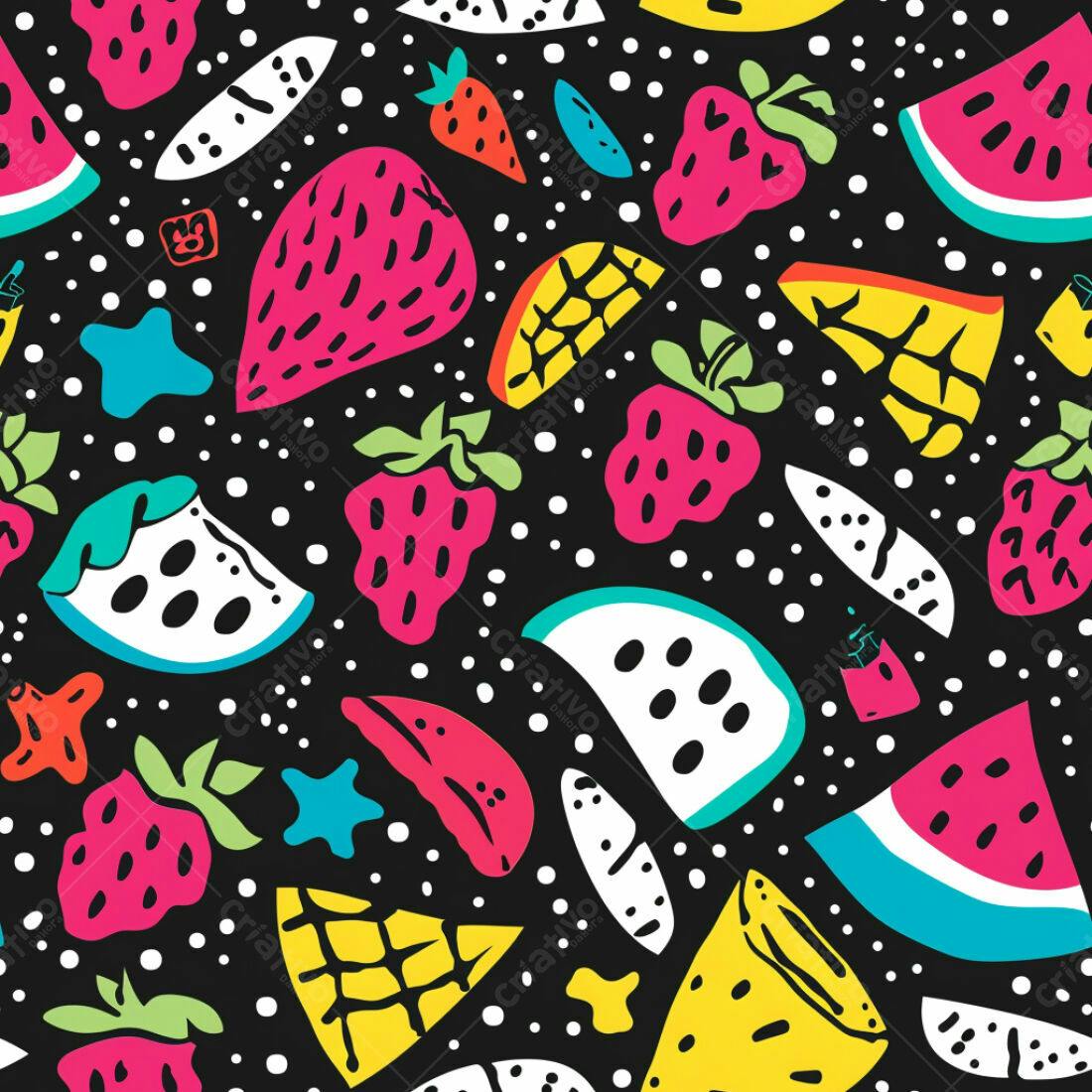 Textura frutas tropicais colorida para fundo