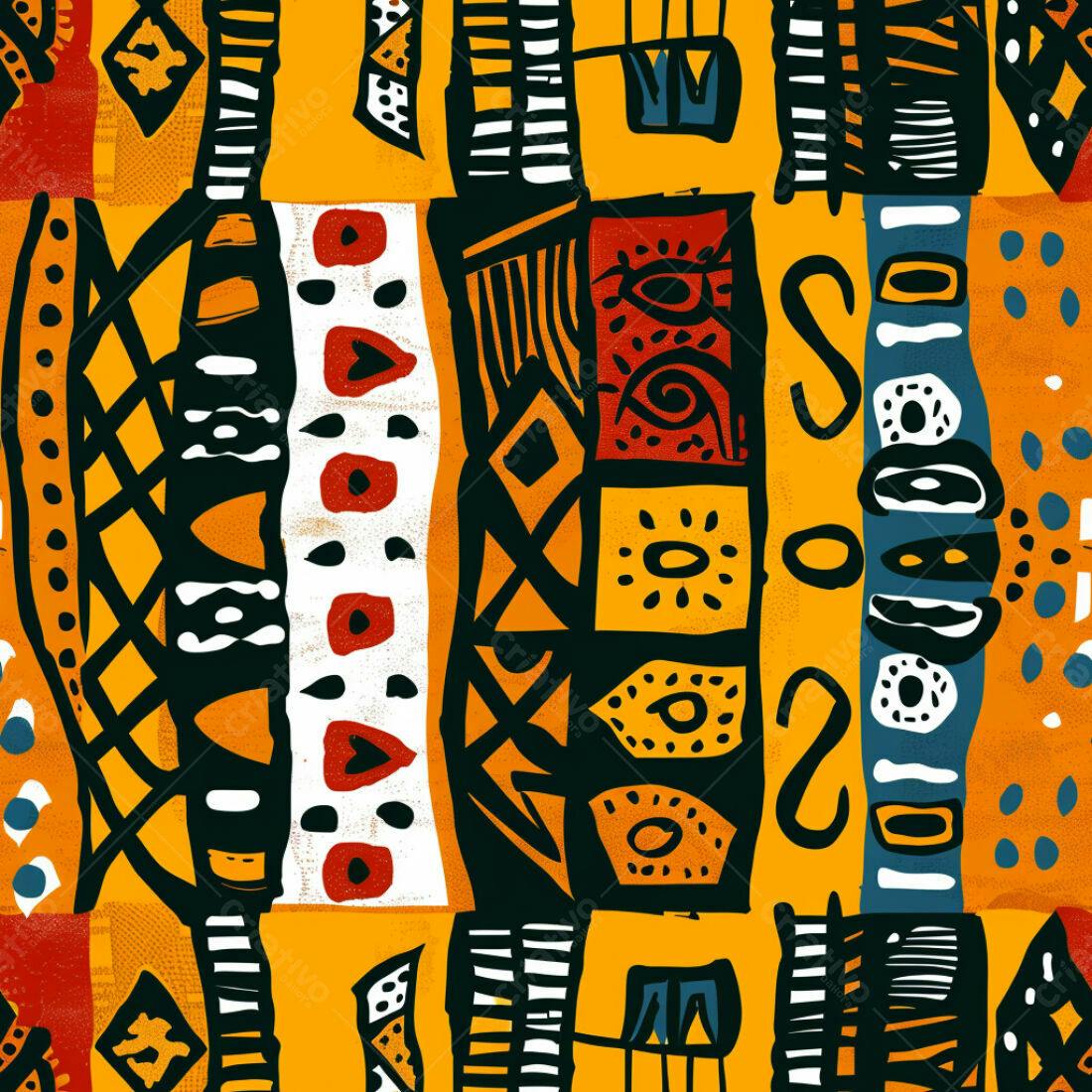 Textura Abstrata Tribal para Fundo