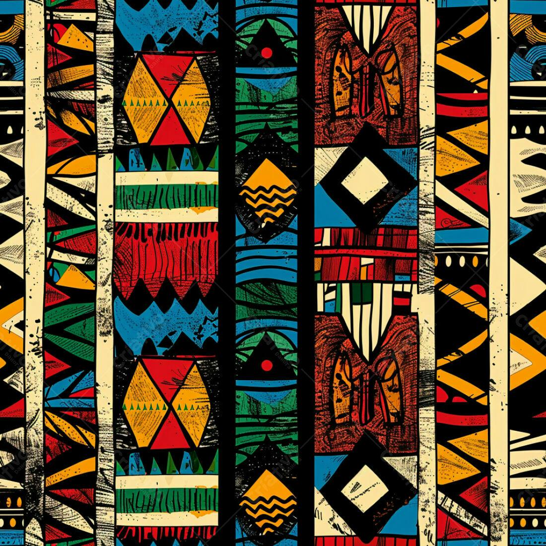 Textura Tribal Africana para Fundo