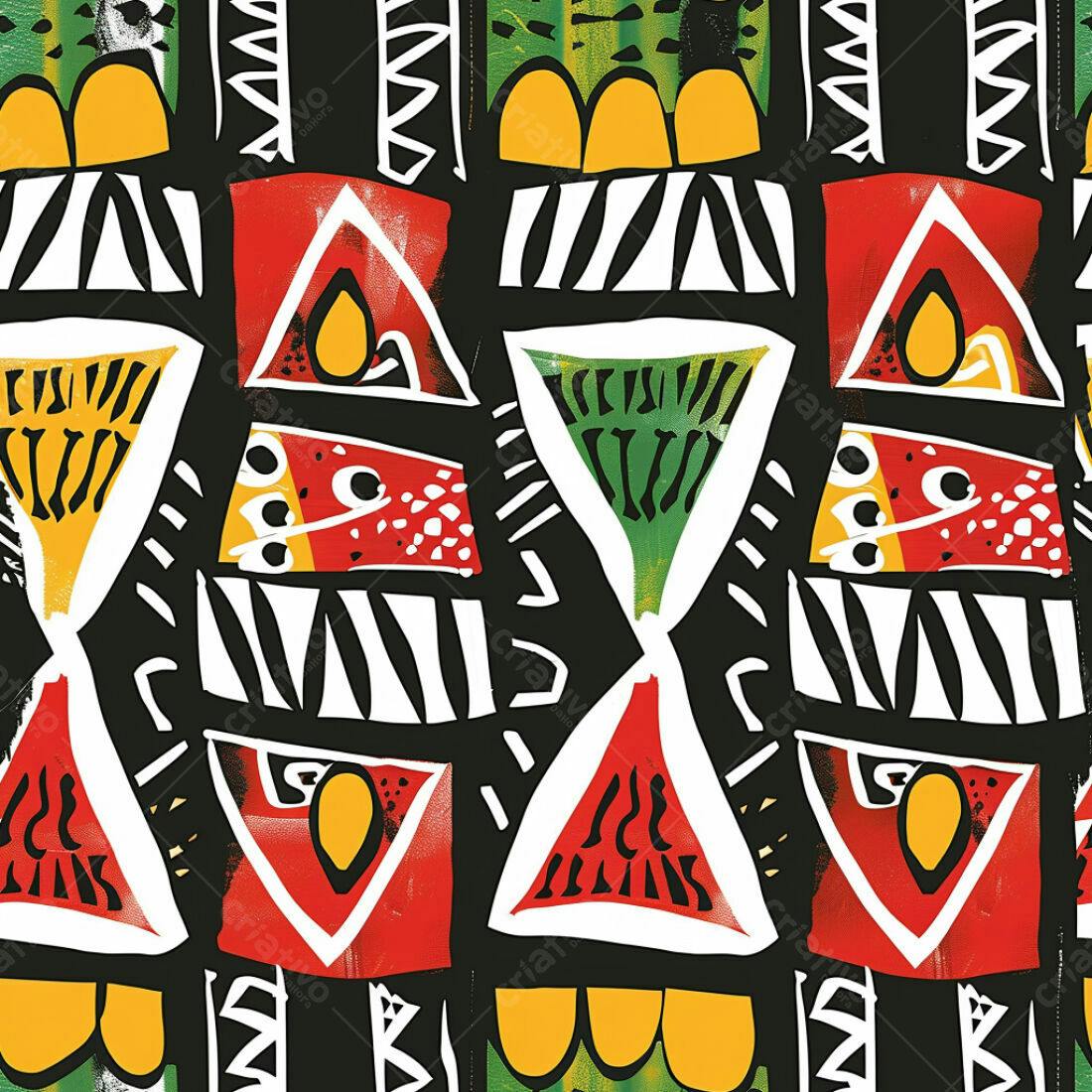 Textura Abstrata Tribal para Fundo