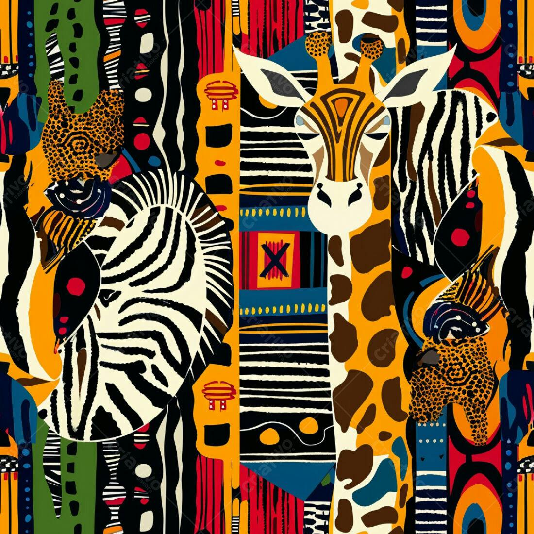 Textura Safari Africano para Fundo