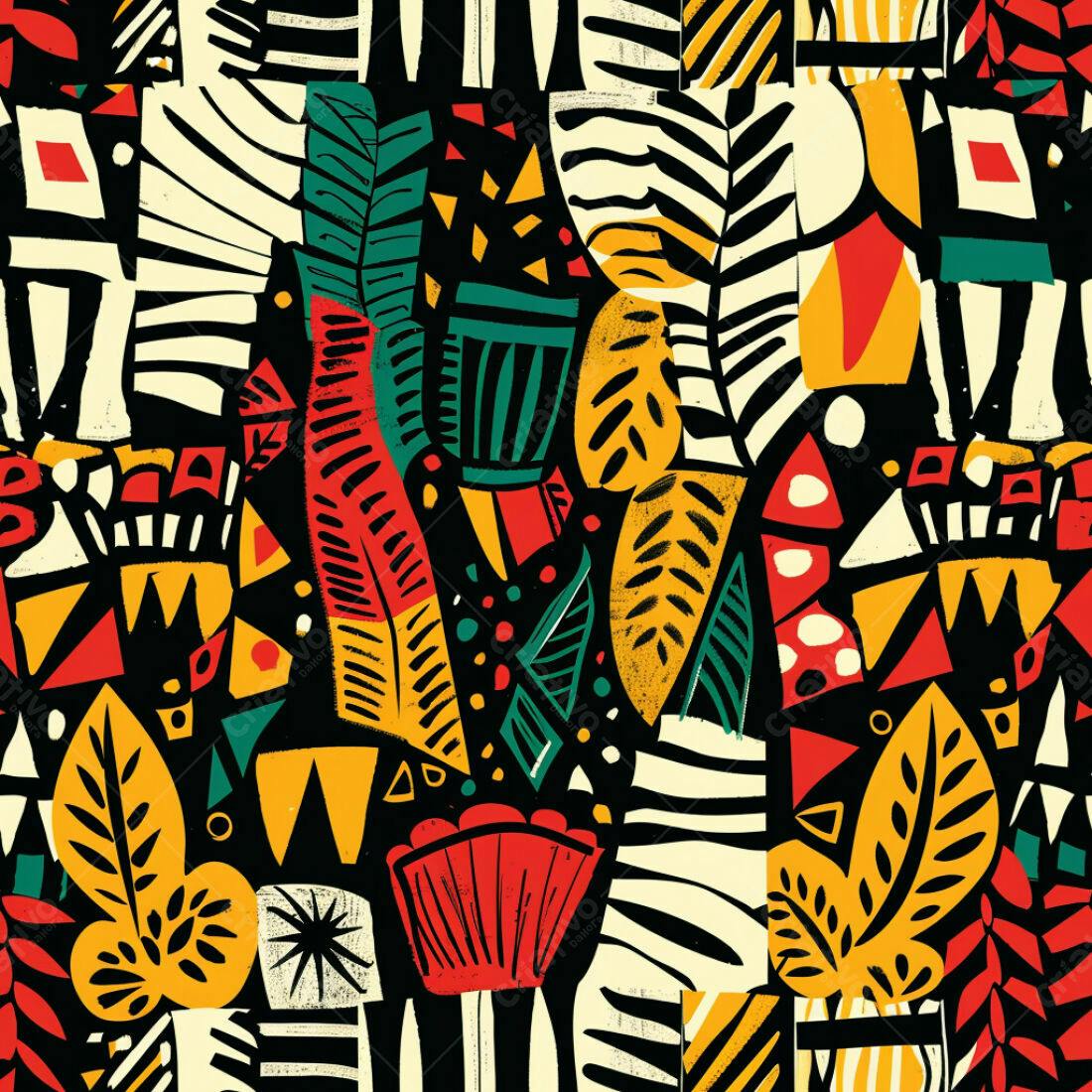 Textura Abstrata Tropical para Fundo