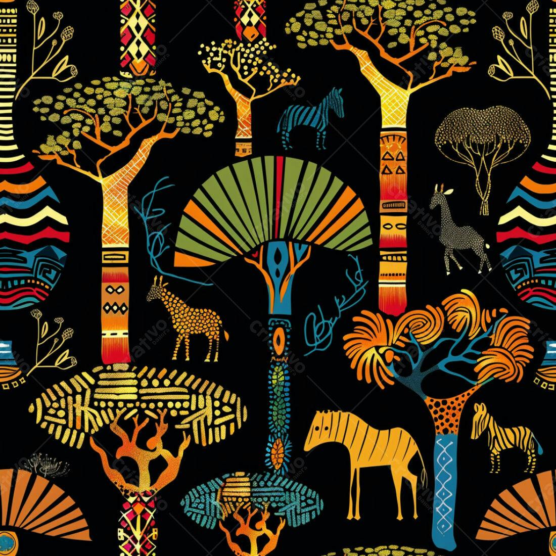 Textura Africana para Fundo Tribal