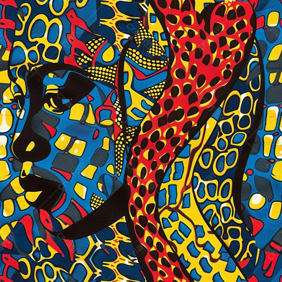 Textura Abstrata Africana para Fundo