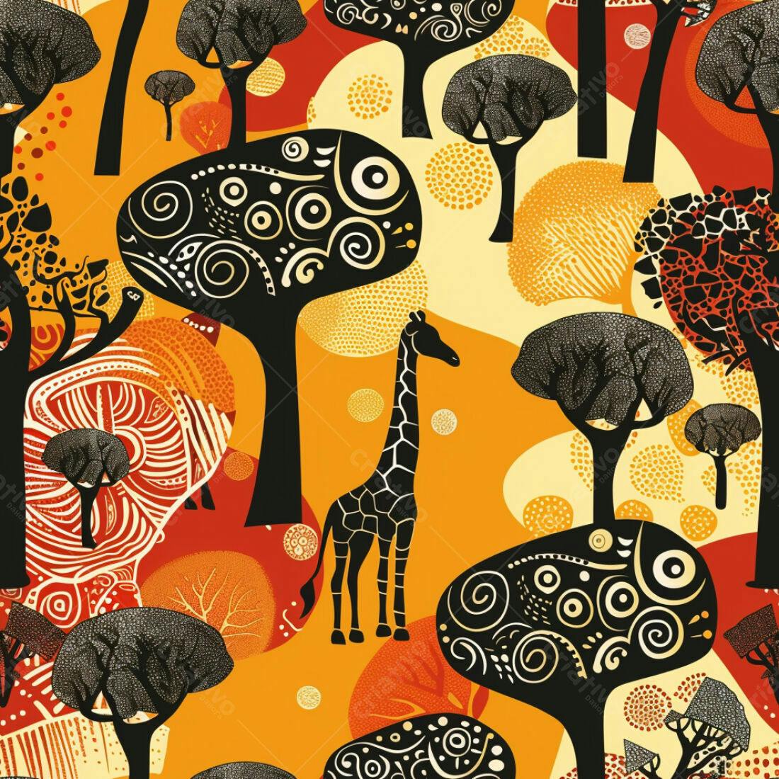 Textura Safari Africano para Fundo