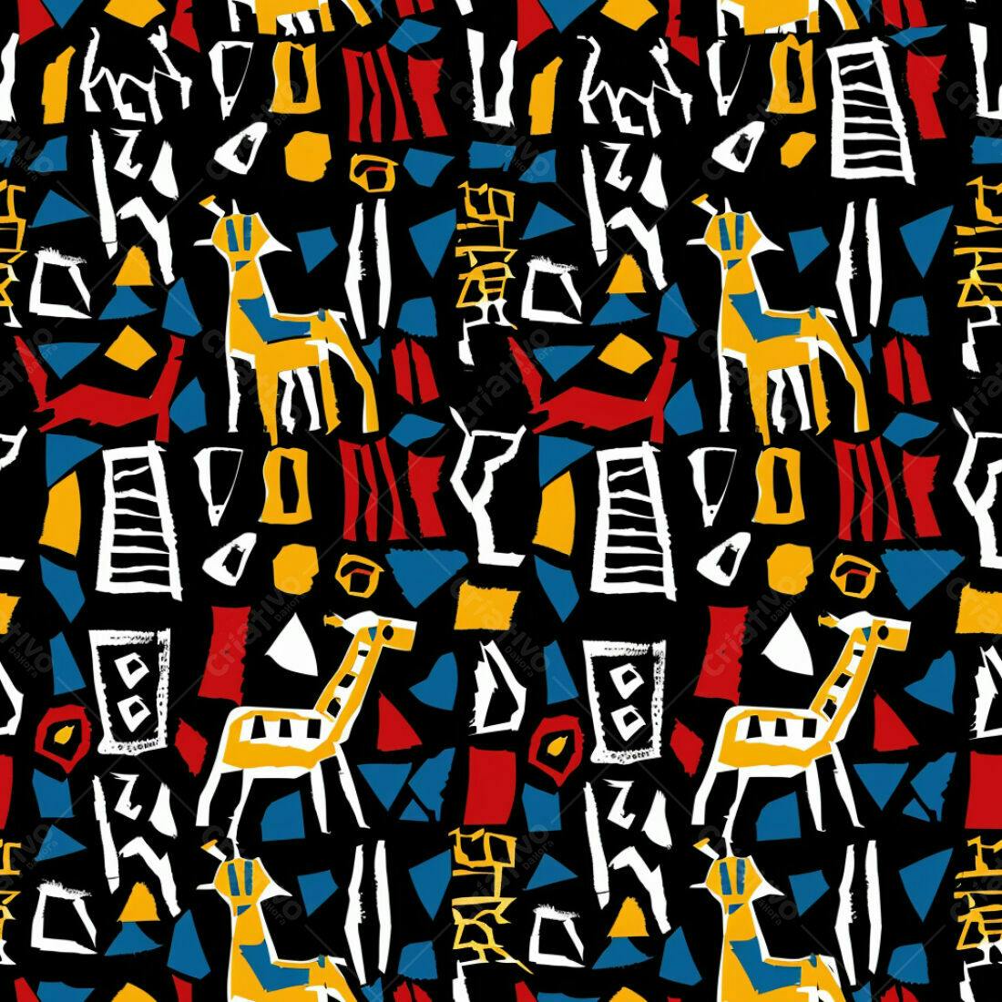 Textura Abstrata Girafas para Fundo