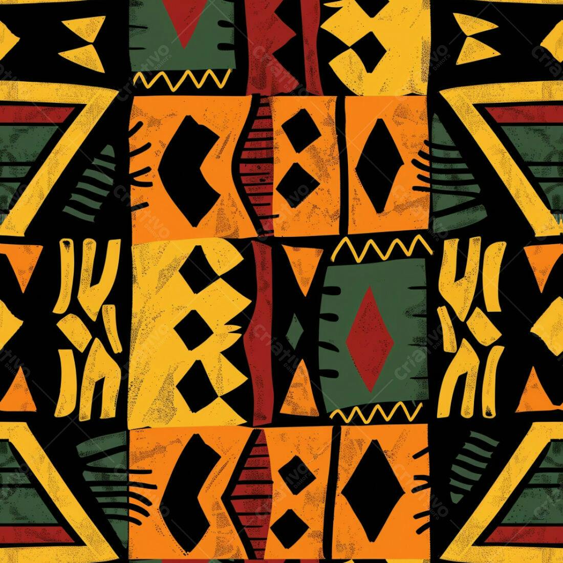 Textura Africana Abstrata para Fundo