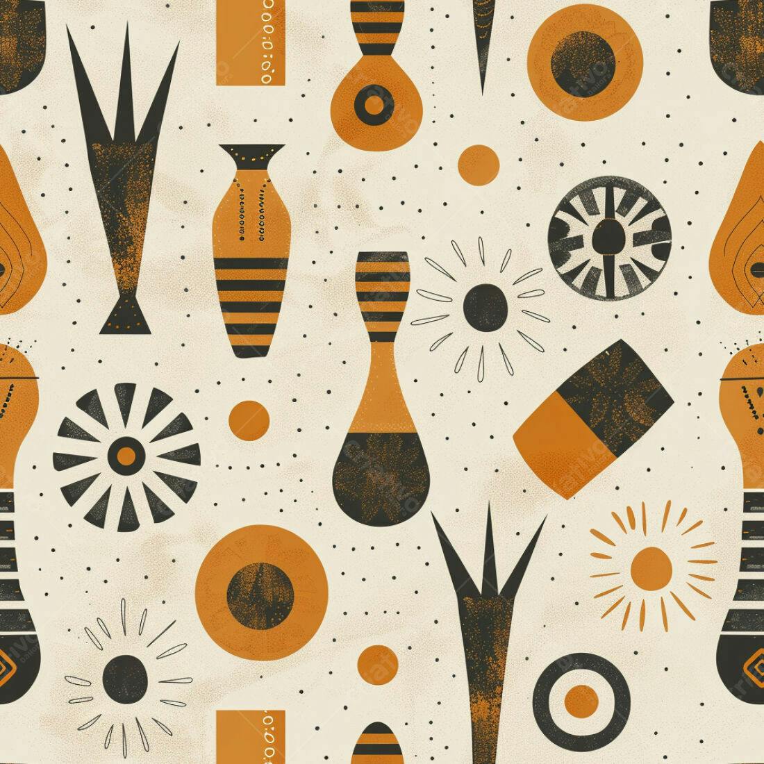 Textura Abstrata Mid-Century para Fundo