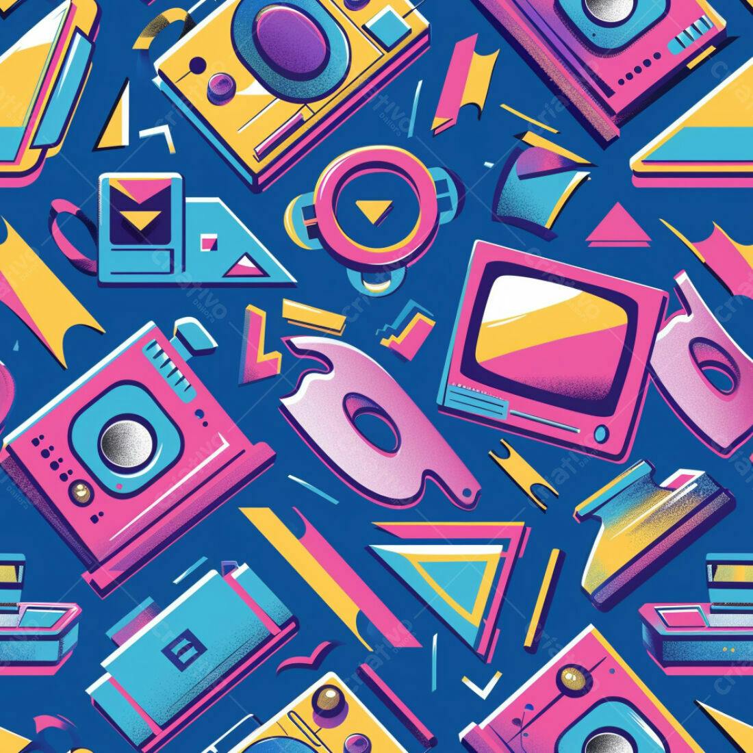 Textura Retrô 80s para Fundo