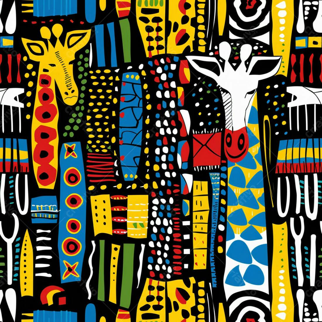 Textura Abstrata Africana para Fundo