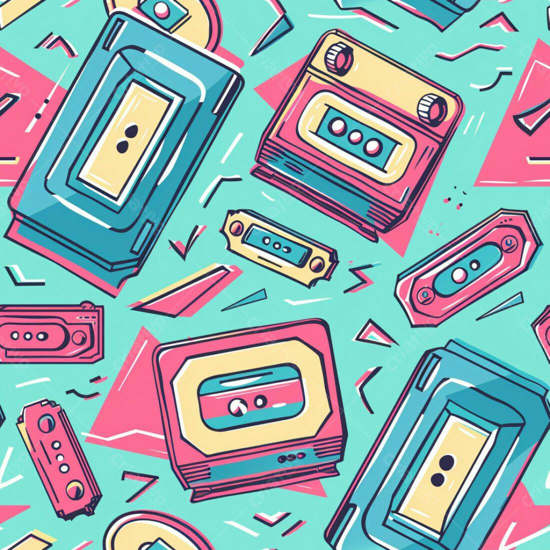 Textura Retrô 80s para Fundo