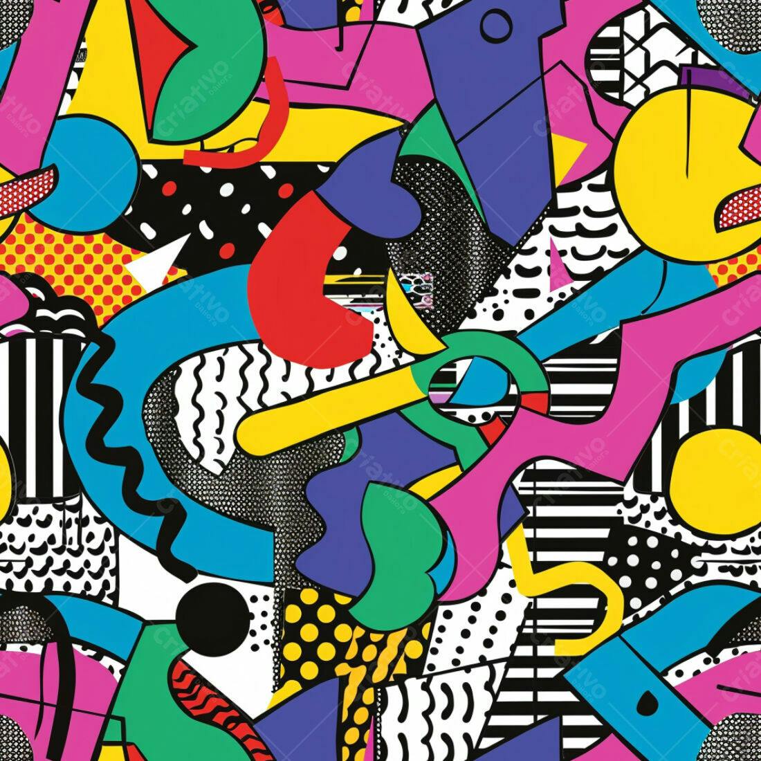 Textura Abstrata Pop Art para Fundo