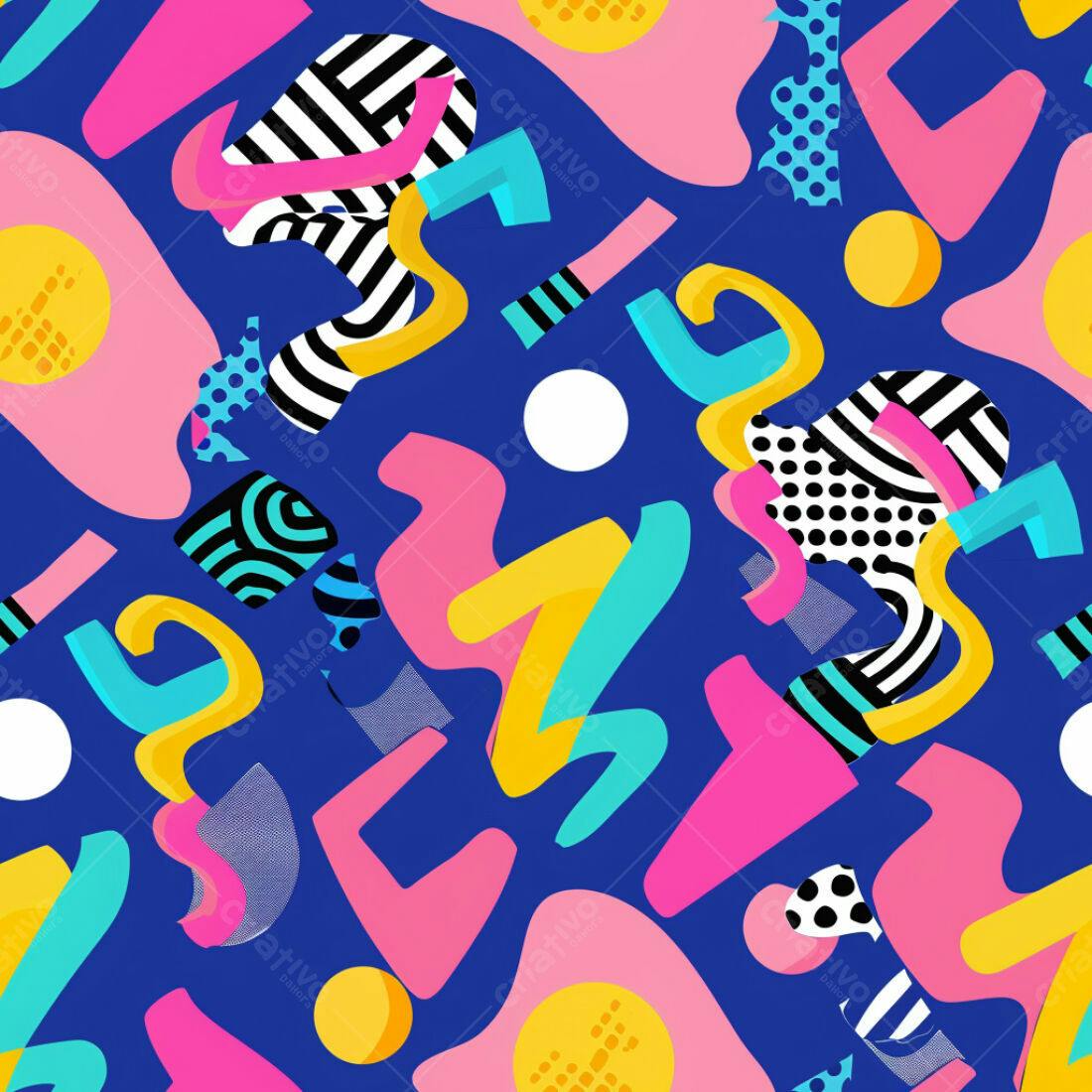 Textura Abstrata Memphis para Fundo
