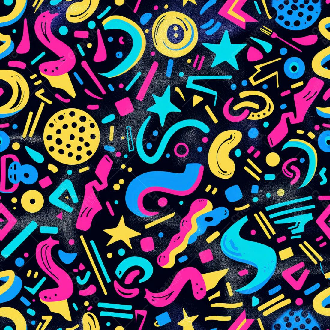 Textura Abstrata 80s para Fundo