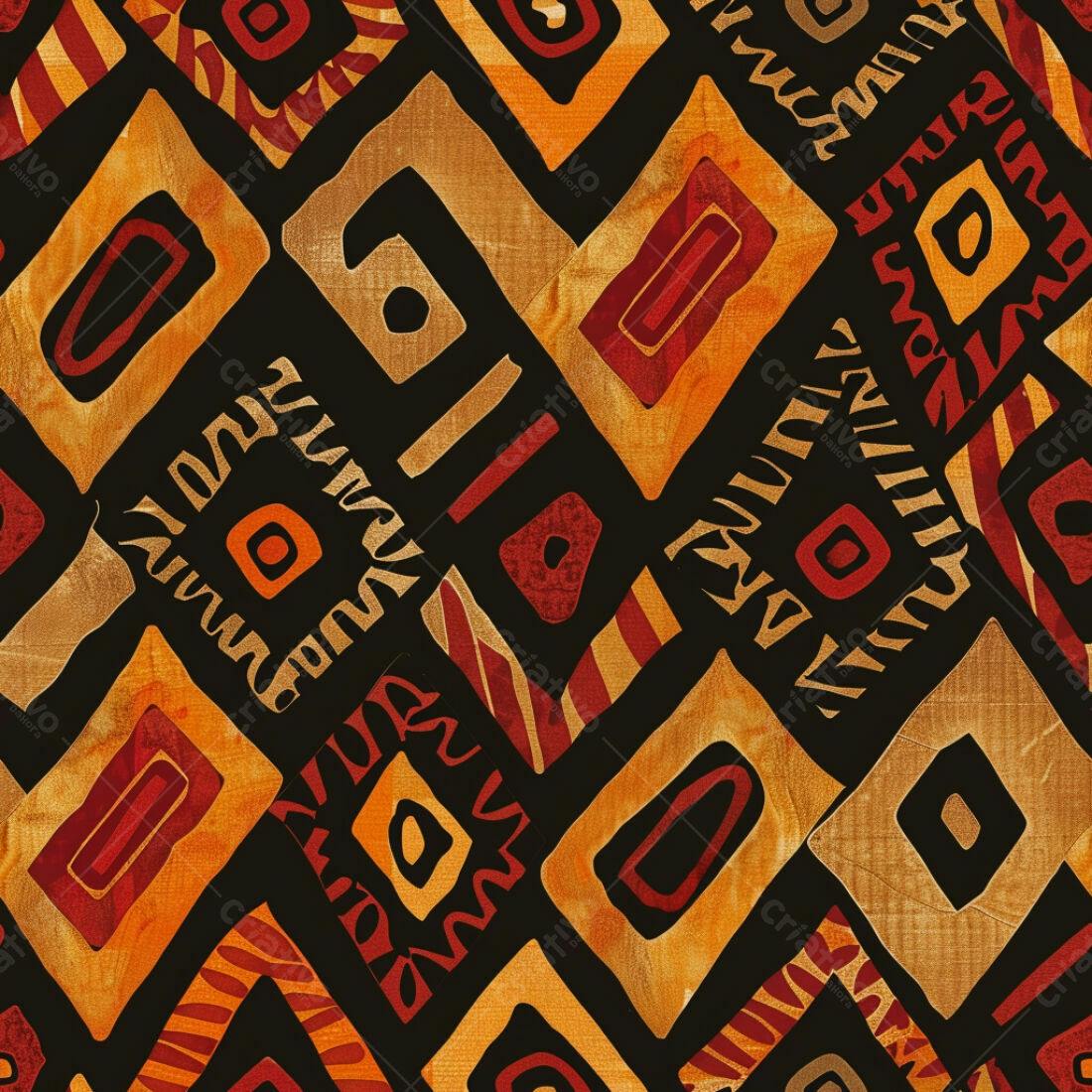 Textura Abstrata Africana para Fundo