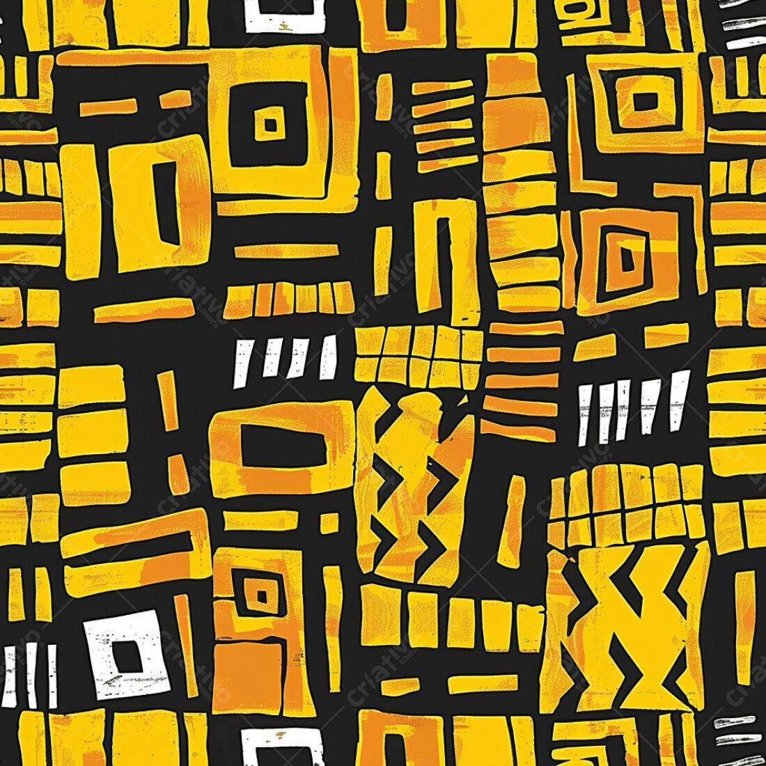 Textura Abstrata Amarela e Preta para Fundo
