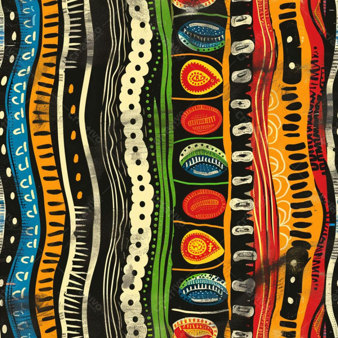 Textura tribal colorida para fundo