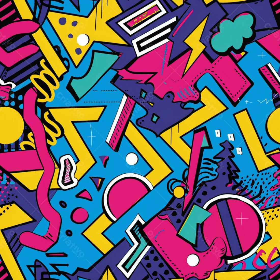 Textura Abstrata 80s para Fundo