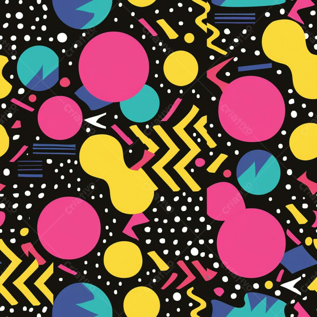 Textura Abstrata Memphis para Fundo