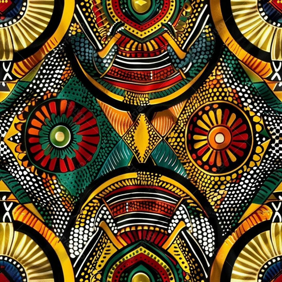 Textura tecido africano colorido para estampas