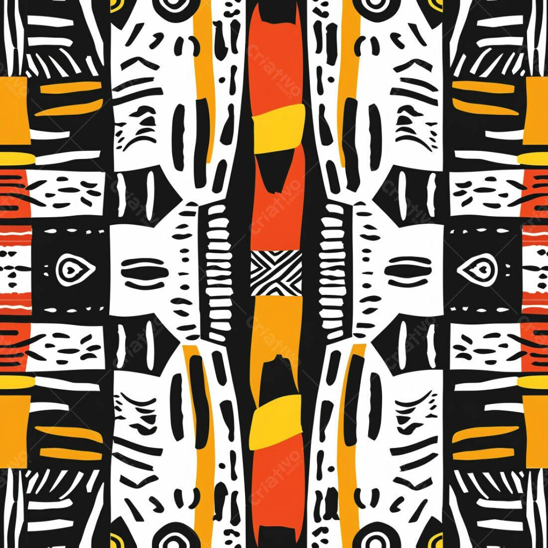 Textura Tribal Abstrata para Fundo