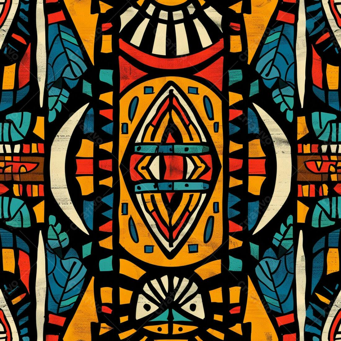 Textura tribal colorida para fundo