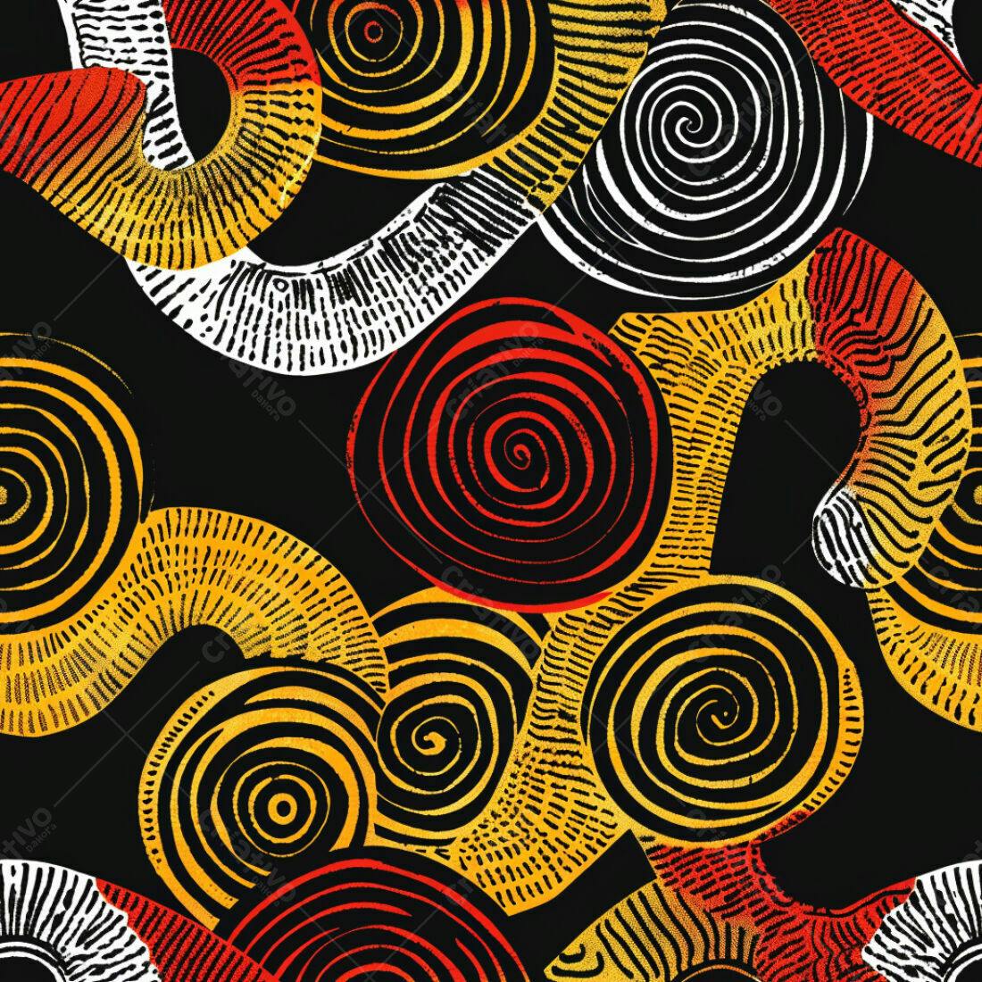Textura Abstrata com Espirais para Fundo