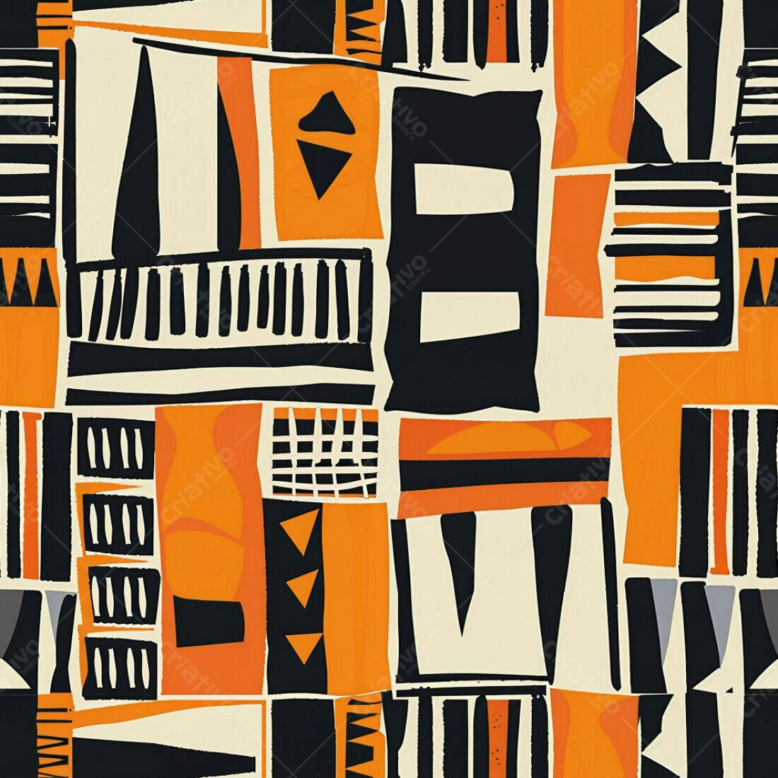 Textura Abstrata Geométrica Laranja para Fundo