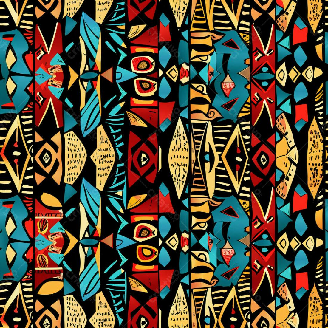 Textura étnica colorida para fundo