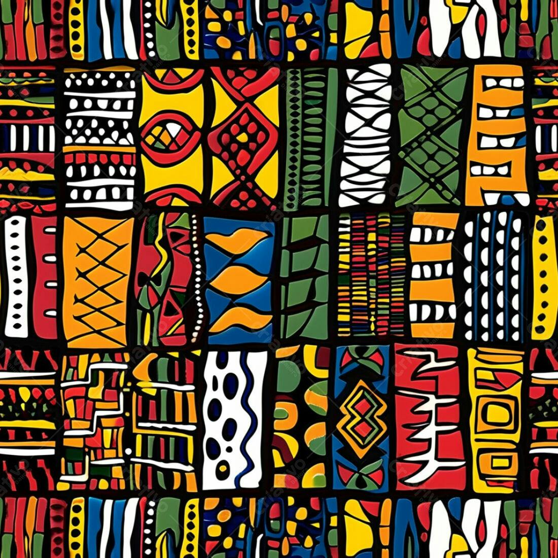 Textura tecido africano multicolorido para fundo