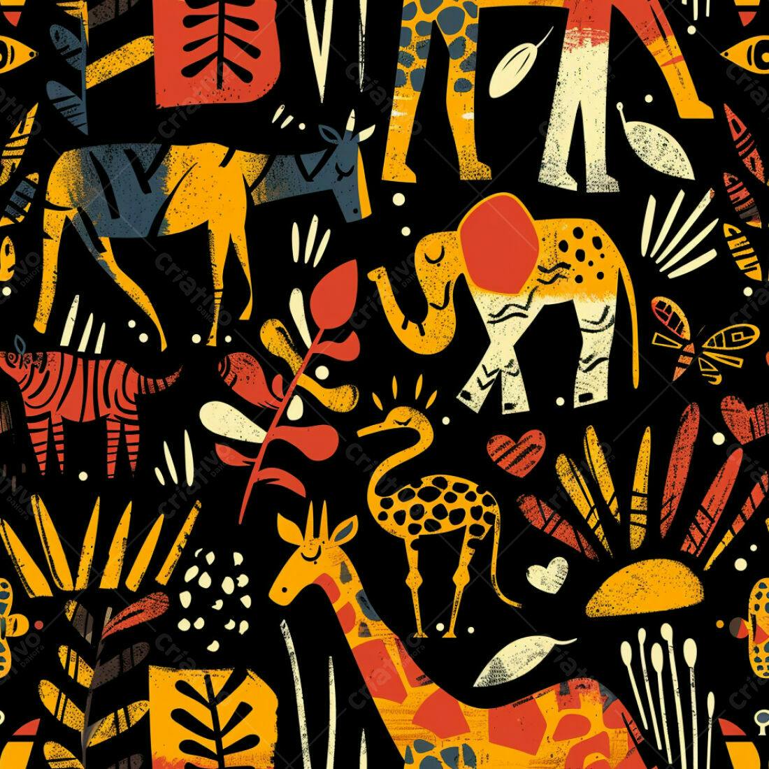 Textura Safari para Papel de Parede
