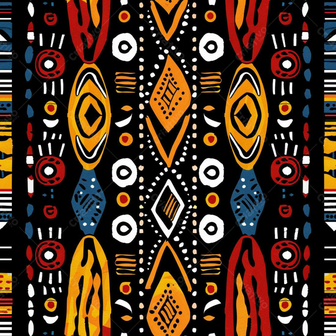 Textura Etnica Africana para Papel de Parede