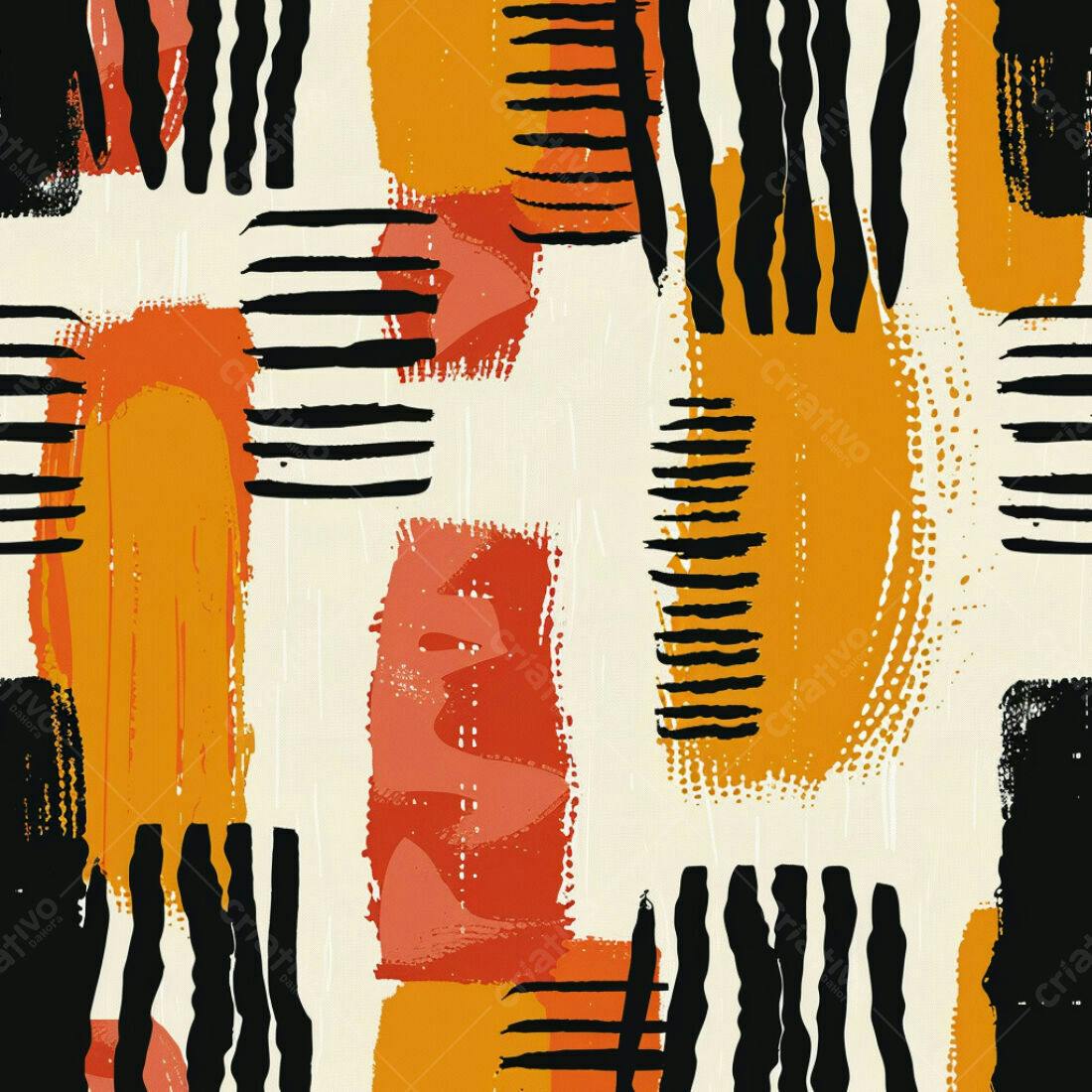 Textura Abstrata Laranja e Preto para Fundo