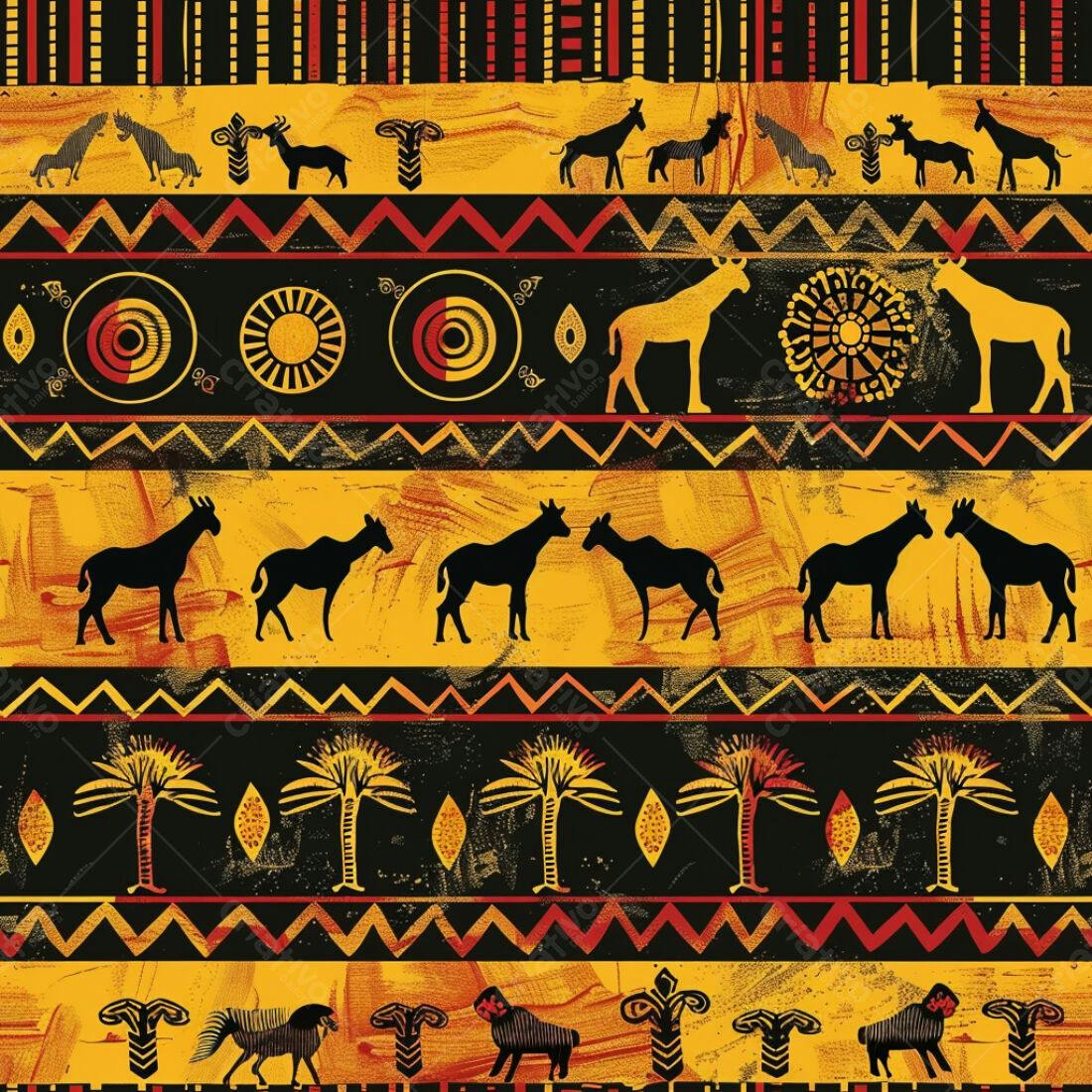 Textura Africana para Papel de Parede