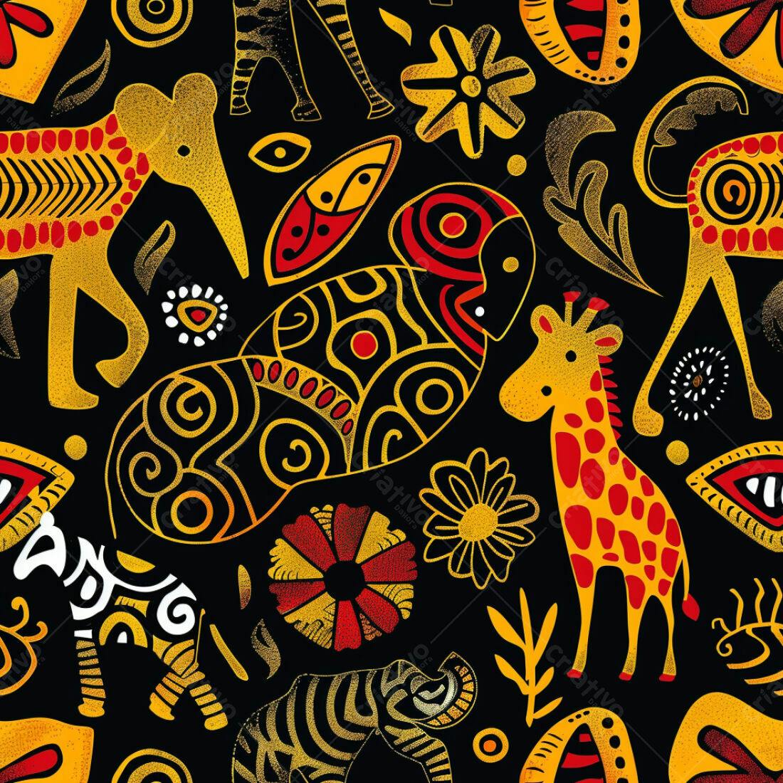 Textura Padrão Africano para Fundo