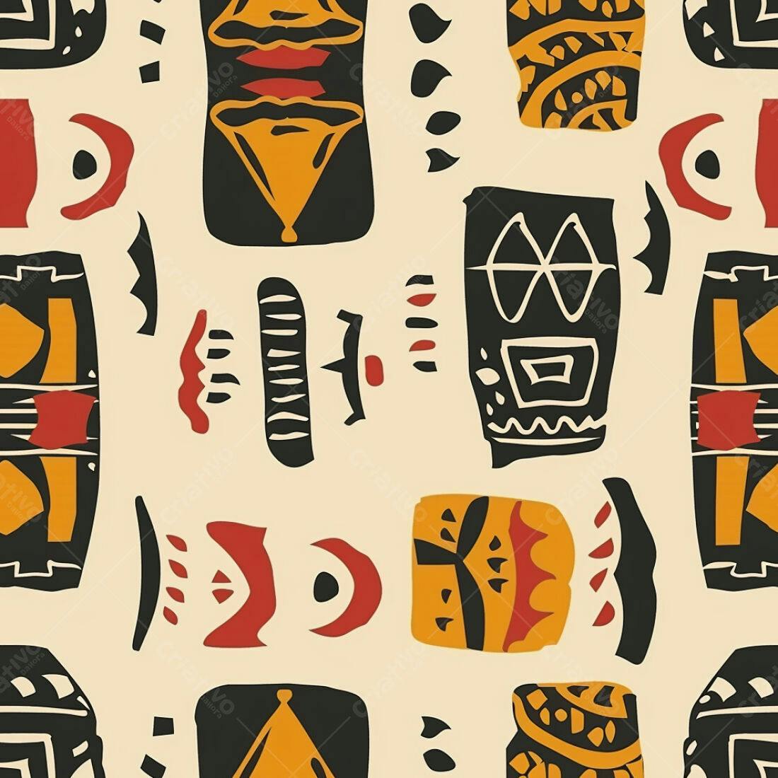 Textura Abstrata Tribal para Fundo