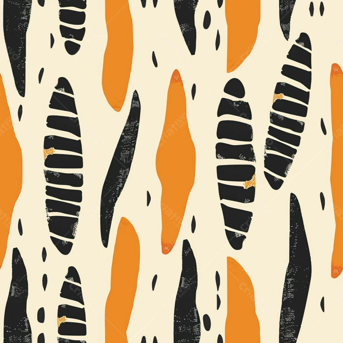 Textura Abstrata Laranja e Preto para Fundo